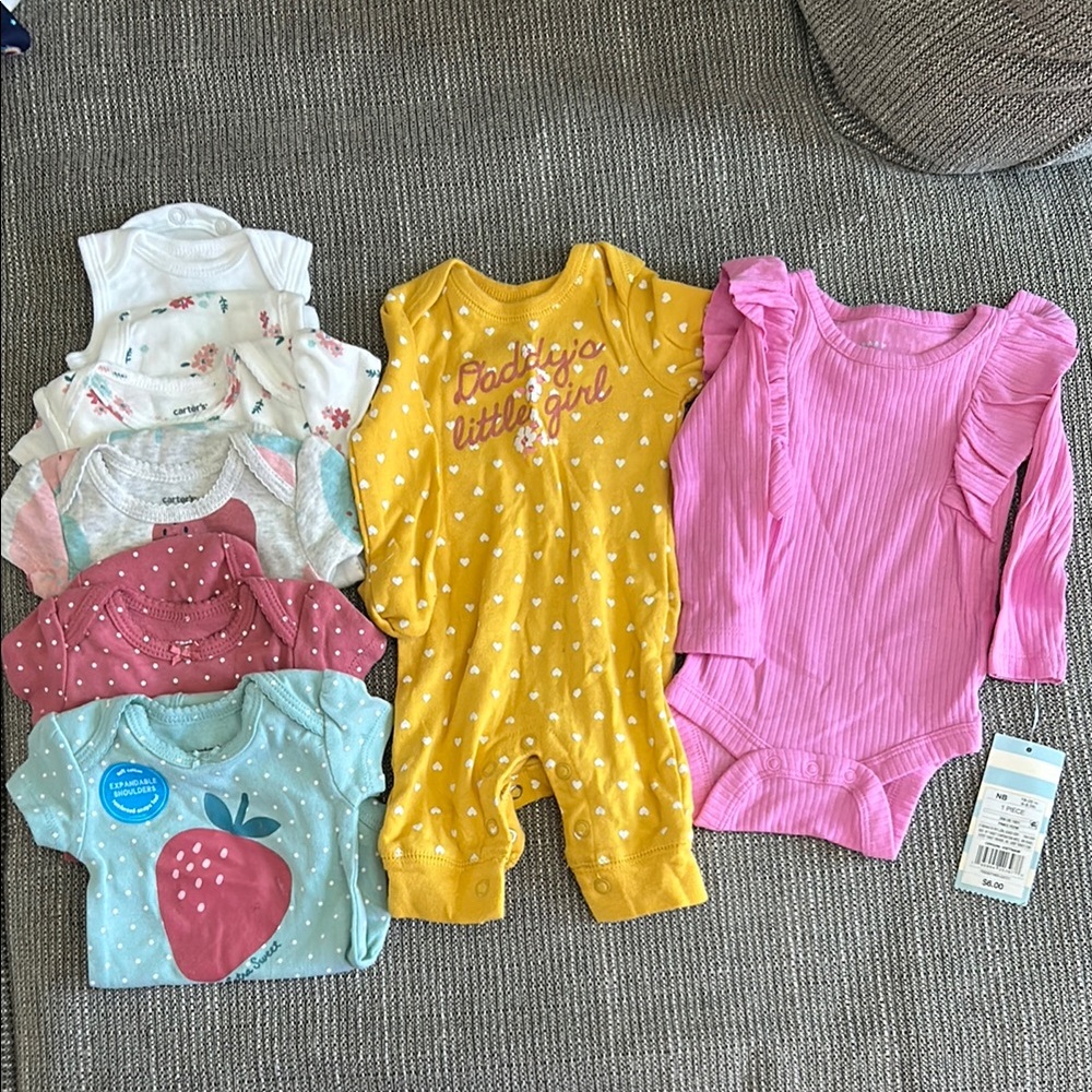 Carter's Kids One Piece Set - Pink, Yellow, Blue
